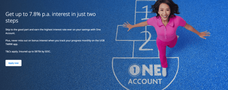 uob one account promo banner