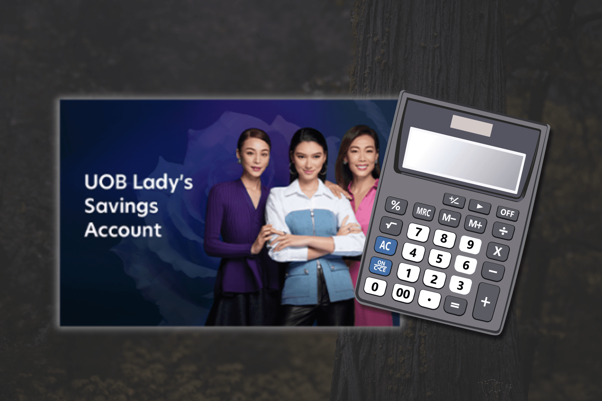 uob lady savings account banner + calculator