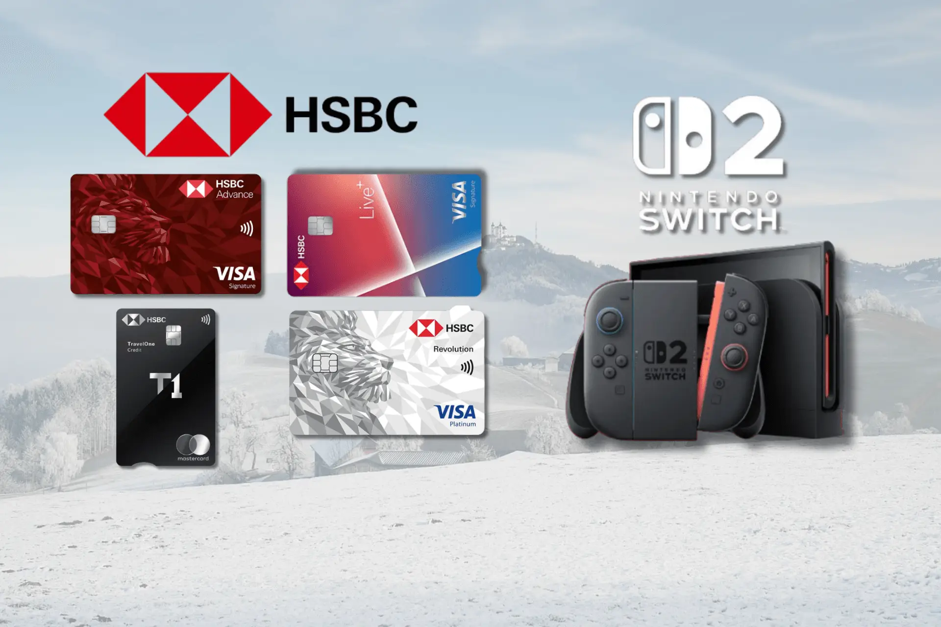HSBC credit card offer with free Nintendo Switch 2025 – promo for new applicants