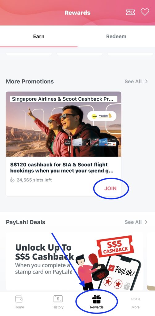 dbs paylah S$120 cashback on SIA or Scoot flights