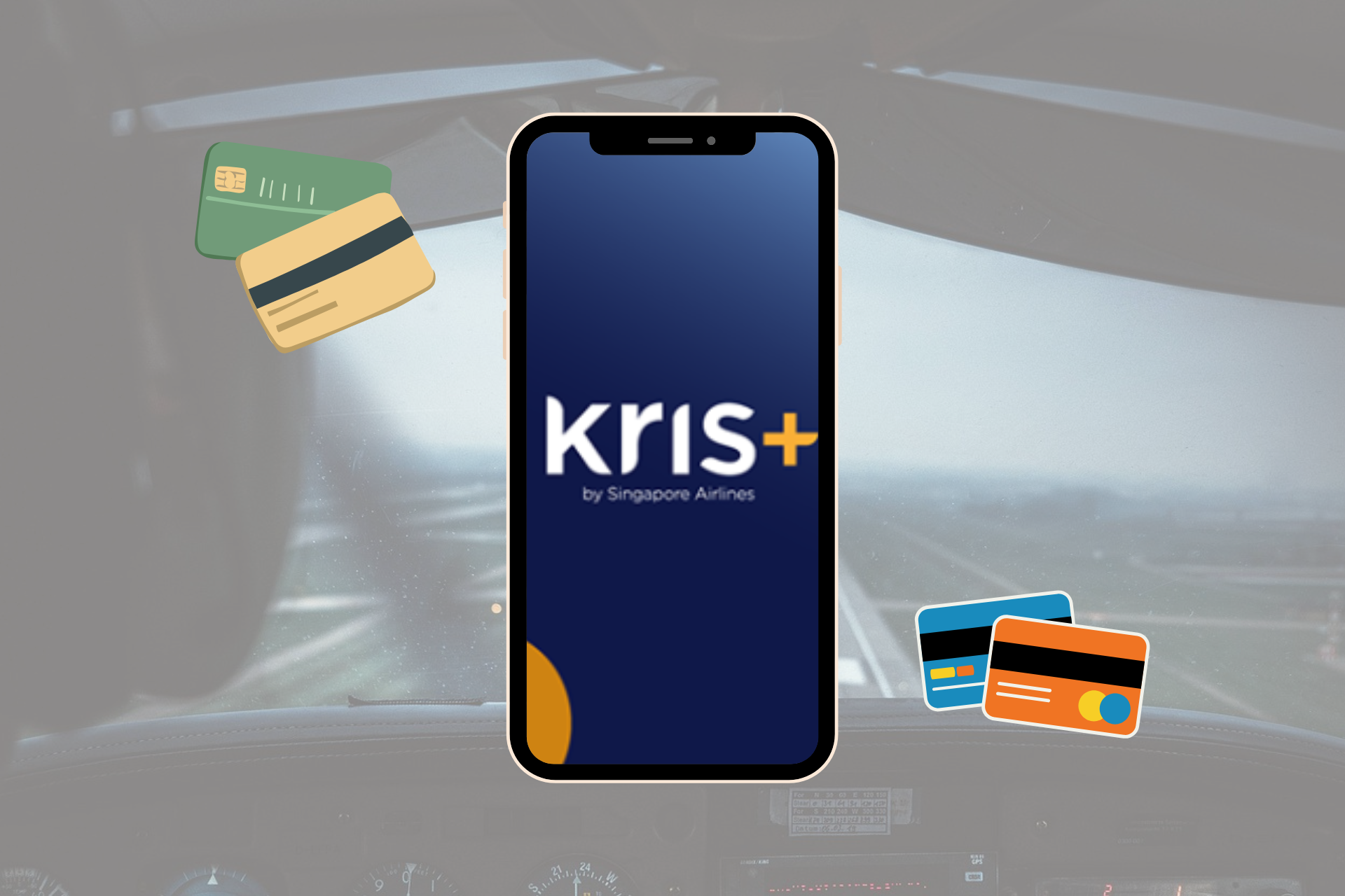 kris+ logo on phone