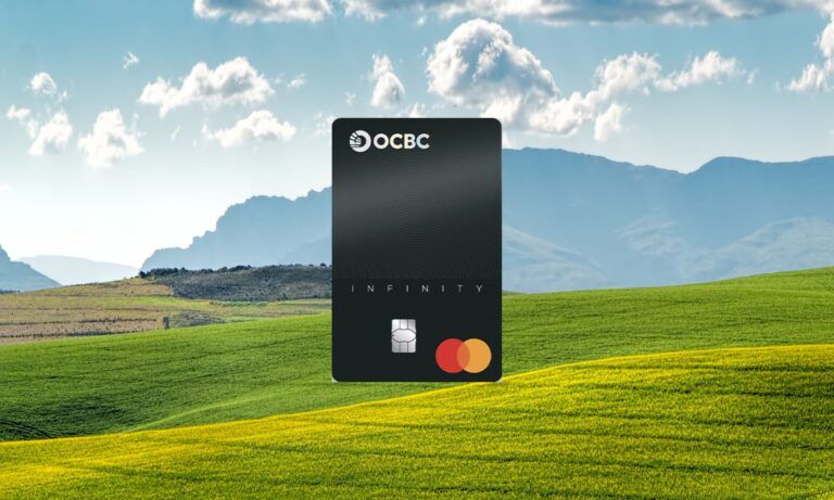 OCBC infinity cardface with landscape background