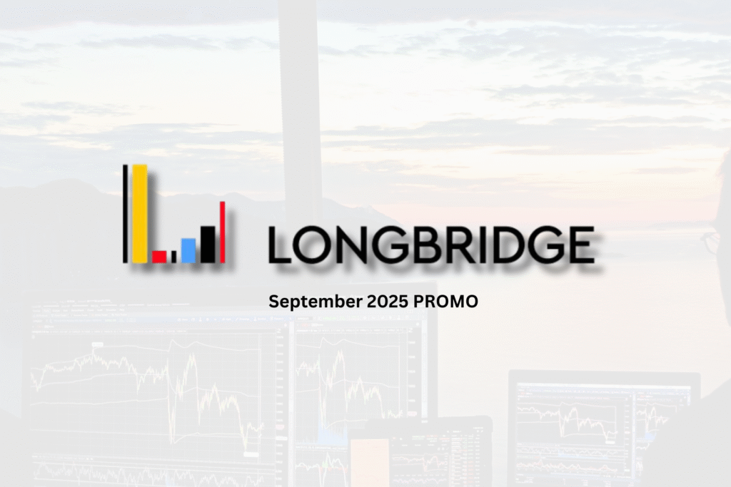 person monitoring stocks with longbridge logo