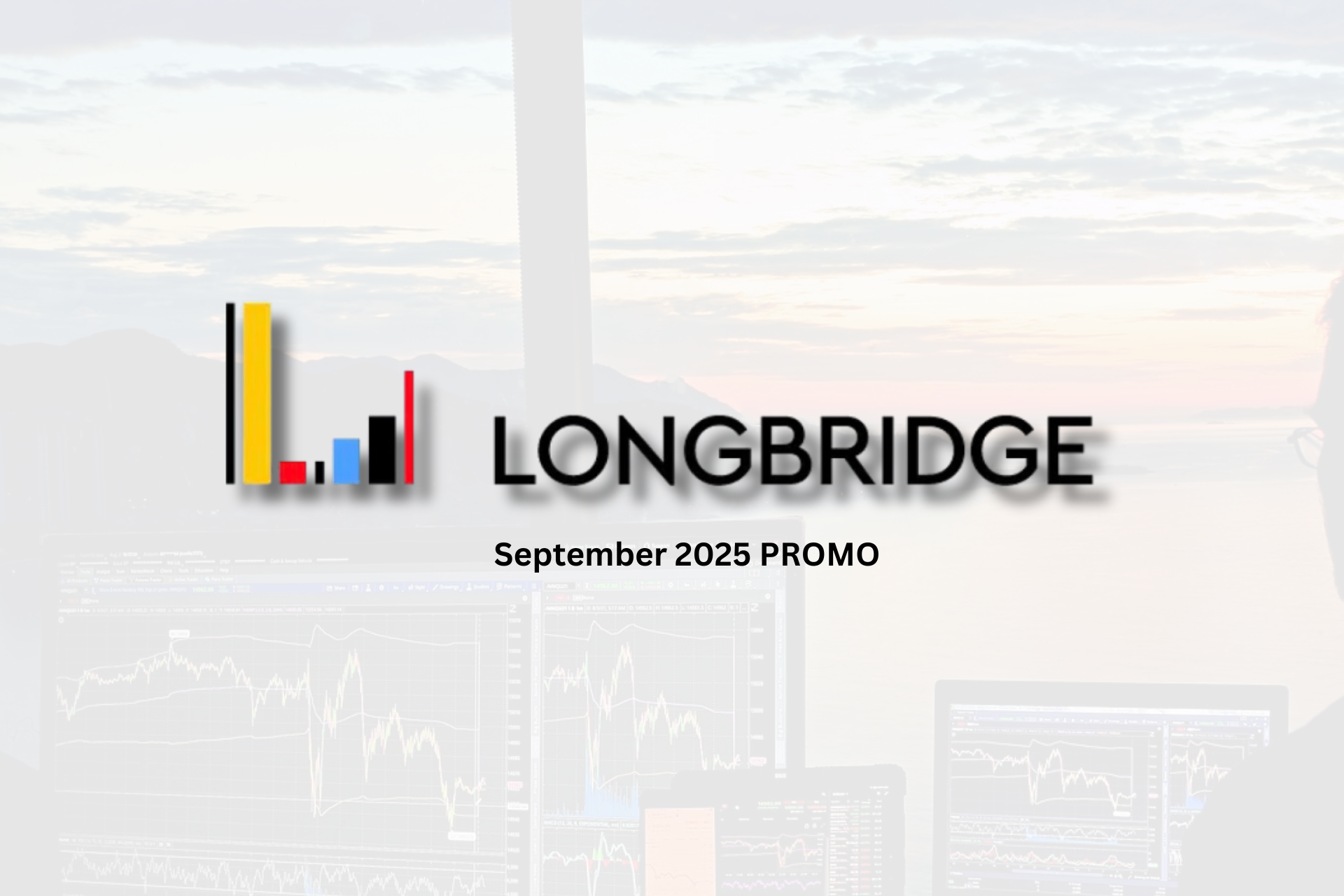 person monitoring stocks with longbridge logo