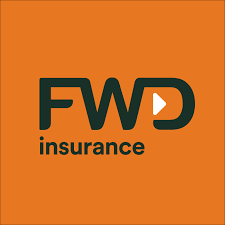 FWD travel insurance logo with orange background