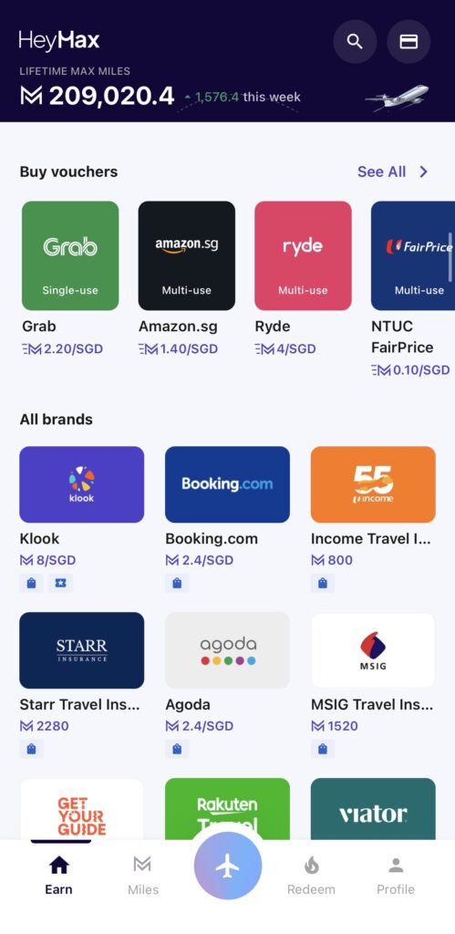 choose buy vouchers in heymax