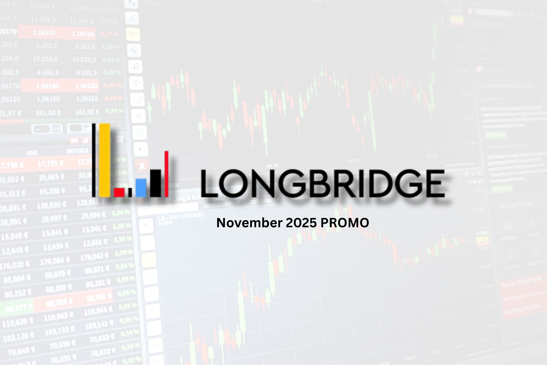 longbridge logo with trading background