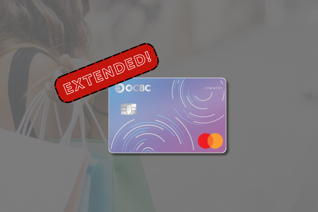 ocbc cardface with the word extended