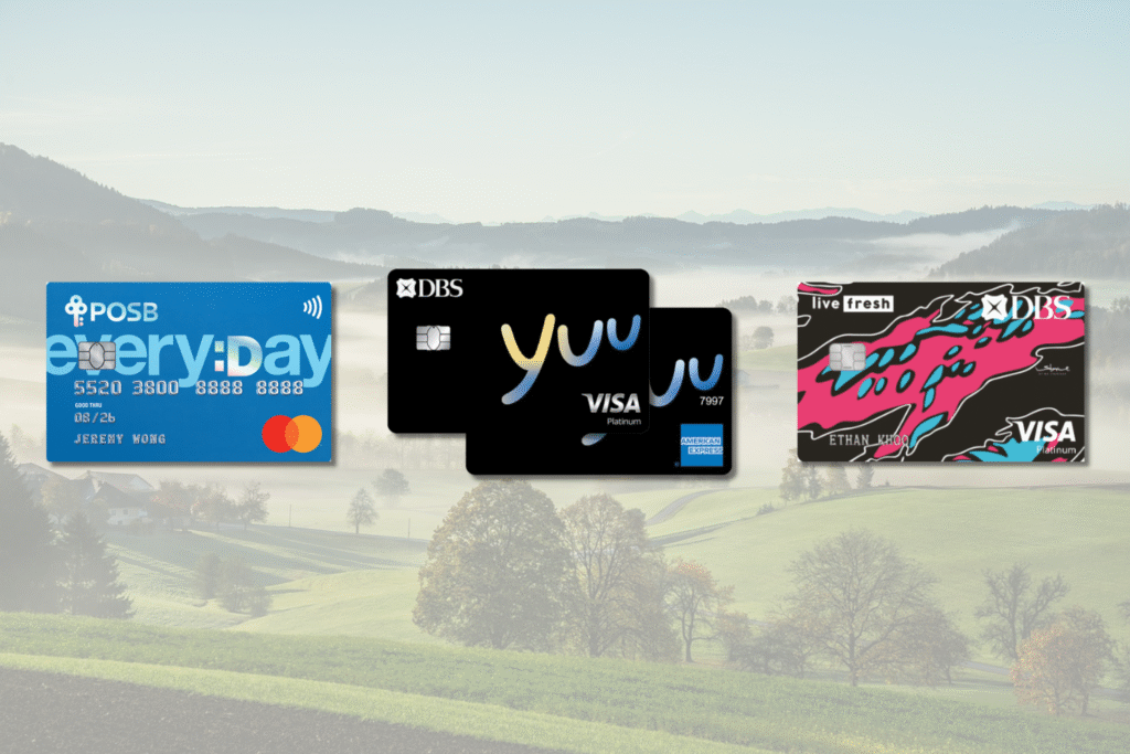 dbs cards with landscape background