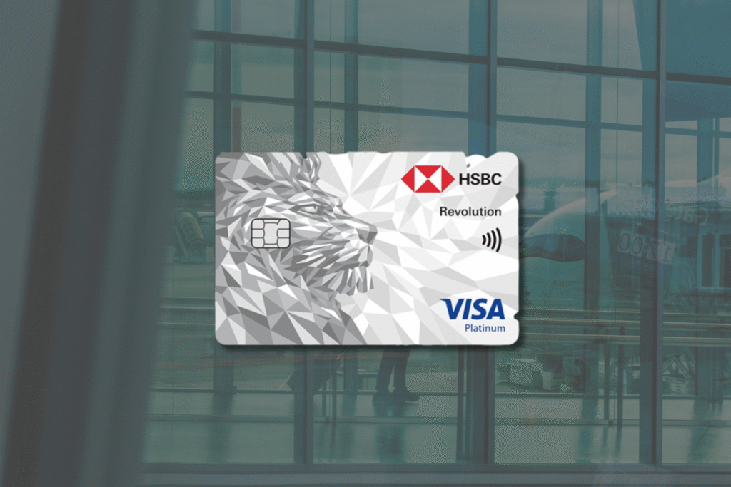 hsbc revolution cardface with airport background