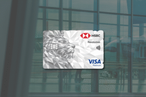 hsbc revolution cardface with airport background