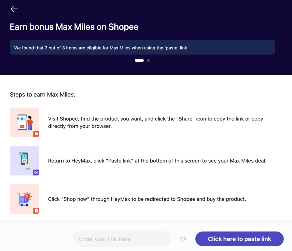 heymax shopee paste link