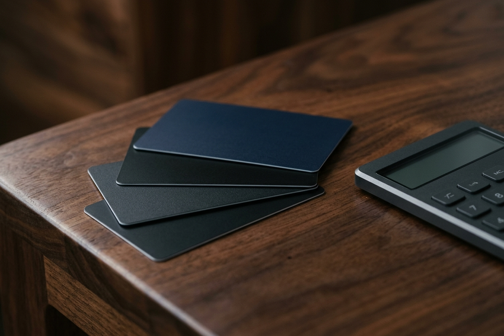 Premium credit cards and a calculator — weighing whether a credit card annual fee is worth paying for miles