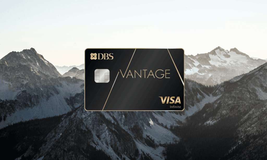 DBS vantage card with mountain background