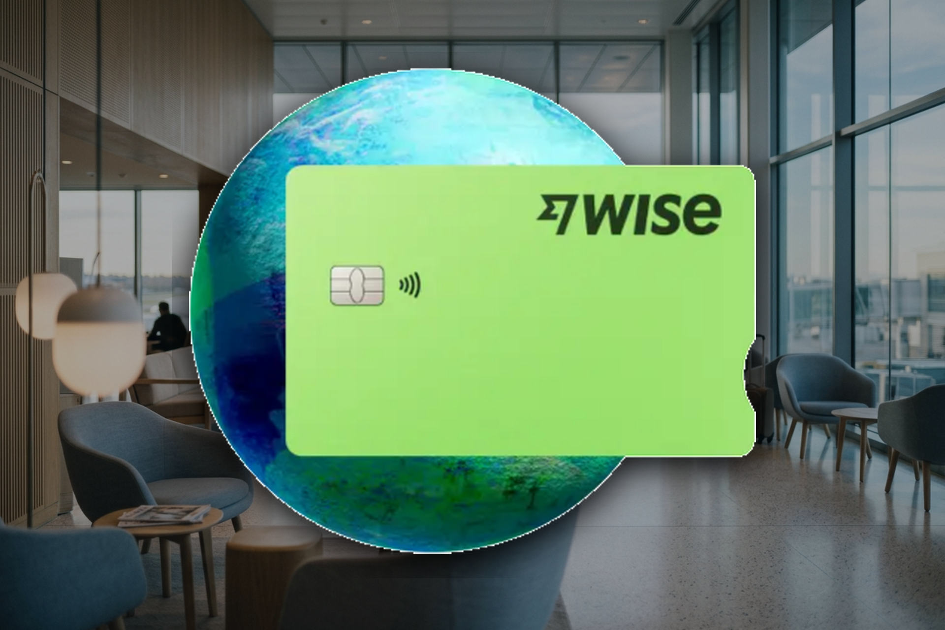 Wise multi-currency card and globe representing how to open a Wise account in Singapore