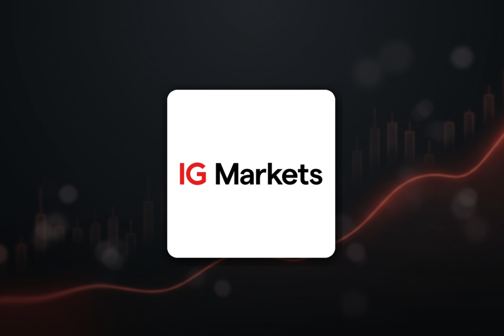 IG Markets logo over a rising stock-market chart — IG Markets Singapore welcome bonus guide