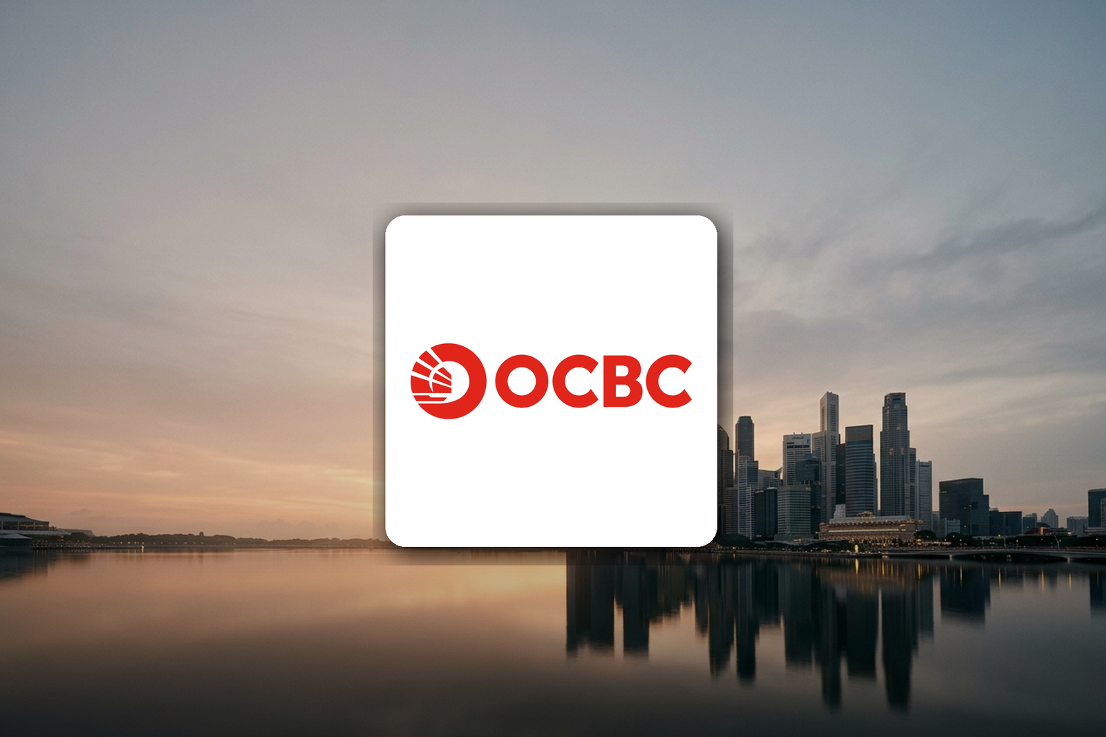 OCBC 360 Account limited-time Save bonus interest, 1 August to 31 December 2026 — OCBC logo over the Singapore central business district at dawn